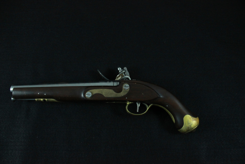 SOLD: Reproduction Antique Black Powder Flintlock Pistol